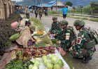 Satgas Yonif 711/Raksatama Jadikan Hasil Tani Warga untuk Logistik Satuan