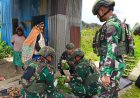 Dagangan Diborong Satgas Yonif 711/Raksatama, Mama-Mama di Pasar Tradisional Distrik Bomomani Terharu